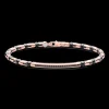 Bracciale Zancan in oro 18kt, ceramica e diamanti.