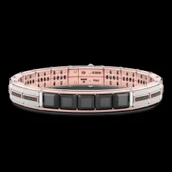 Bracciale Zancan in oro 18kt con diamanti neri.