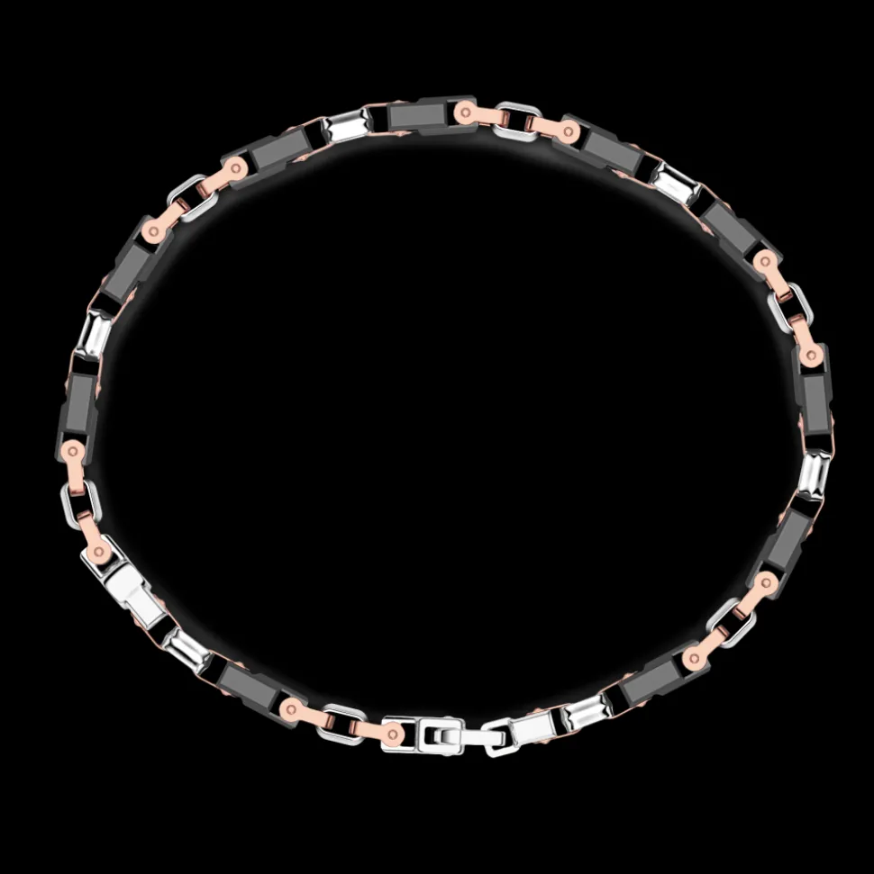 Bracciale Zancan in oro 18kt e ceramica nera.