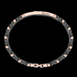 Bracciale Zancan in oro 18kt e ceramica nera.