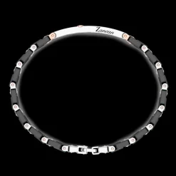 Bracciale Zancan in oro 18kt e ceramica nera.