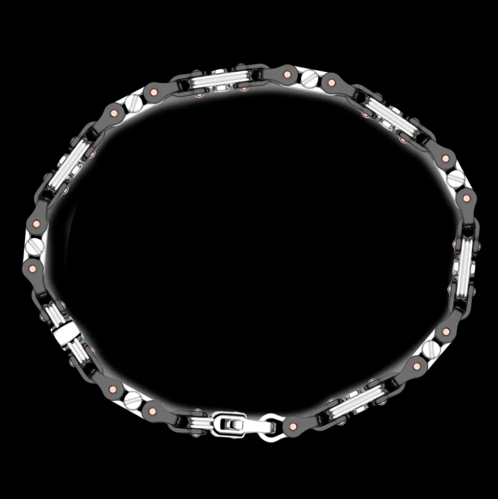 Bracciale Zancan in oro 18kt e ceramica nera.