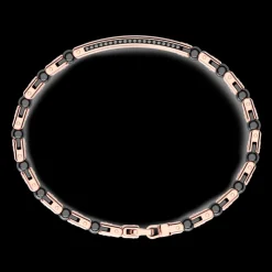 Bracciale Zancan in oro 18kt, ceramica e diamanti.