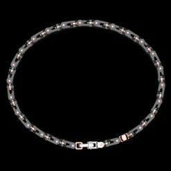 Bracciale Zancan in oro 18kt e ceramica nera.