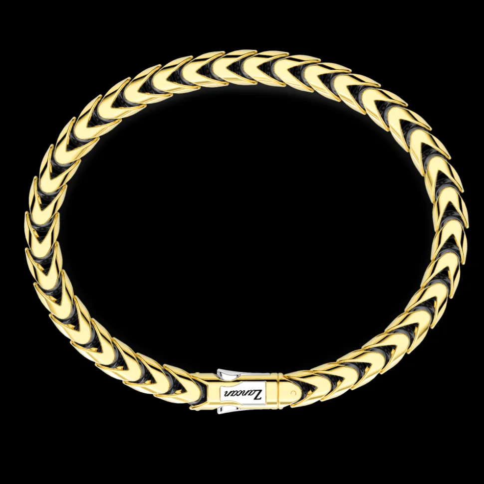 Bracciale Zancan in oro 18kt e ceramica nera.