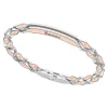 Bracciale Zancan in oro rosa 18k ed argento con targa.
