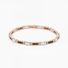 Bracciale  Zancan in oro  rosa con diamanti.
