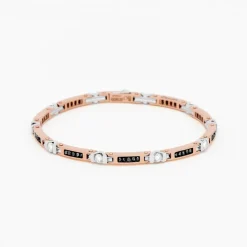 Bracciale  Zancan in oro  rosa con diamanti.