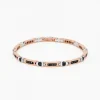 Bracciale  Zancan in oro  rosa con diamanti.