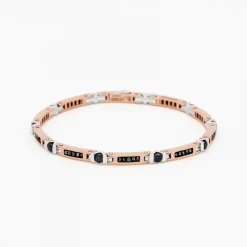 Bracciale  Zancan in oro  rosa con diamanti.