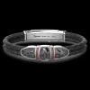 Bracciale Zancan in pelle di con teschio.