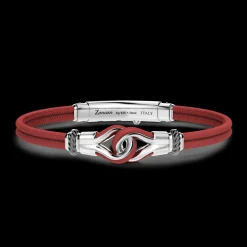 Bracciale Zancan in pelle naturale con nodo in argento.