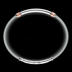 Bracciale Zancan in pelle naturale con targa in argento.
