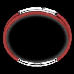 Bracciale Zancan in pelle naturale con targa in argento.