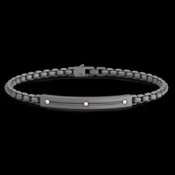 Bracciale Zancan in Titanio e Oro 18 kt con Diamanti | Collezione Eternity Titanium