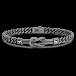 Bracciale Zancan in Titanio e Oro 18kt con Nodo Nautico e Oro | Eternity Titanium
