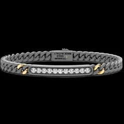 Bracciale Zancan in Titanio, Oro 18kt e Diamanti