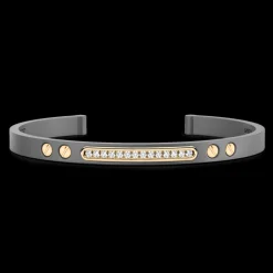 Bracciale Zancan in Titanio, Oro 18kt e Diamanti | Lusso Made in Italy