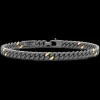 Bracciale Zancan in Titanio, Oro 18kt e Diamanti | Lusso Made in Italy