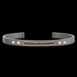 Bracciale Zancan in Titanio, Oro 18kt e Diamanti | Lusso Made in Italy