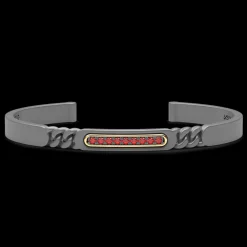 Bracciale Zancan in Titanio, Oro 18kt e Pietre Preziose | Lusso Made in Italy