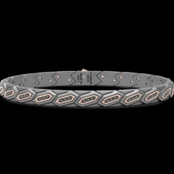 Bracciale Zancan in Titanio, Oro 18kt e Diamanti | Lusso Made in Italy