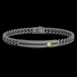 Bracciale Zancan in Titanio, Oro 18kt e Diamanti | Lusso Made in Italy