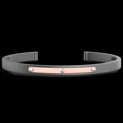 Bracciale Zancan in Titanio, Oro 18kt e Diamanti | Lusso Made in Italy