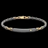 Bracciale Zancan in Titanio, Oro 18kt e Diamanti | Lusso Made in Italy