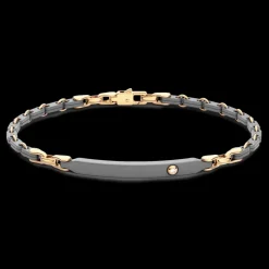 Bracciale Zancan in Titanio, Oro 18kt e Diamanti | Lusso Made in Italy