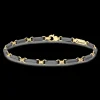 Bracciale Zancan in Titanio, Oro 18kt e Diamanti | Lusso Made in Italy