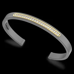 Bracciale Zancan in Titanio, Oro 18kt e Diamanti | Lusso Made in Italy