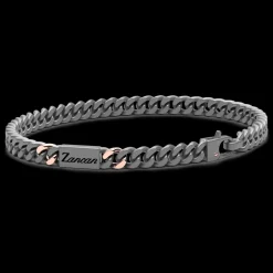 Bracciale Zancan in Titanio, Oro 18kt e Diamanti | Lusso Made in Italy