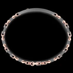 Bracciale Zancan in Titanio, Oro 18kt e Diamanti | Lusso Made in Italy