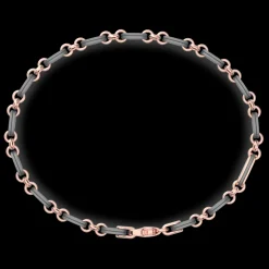 Bracciale Zancan in Titanio, Oro 18kt e Diamanti | Lusso Made in Italy
