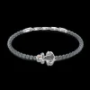 Bracciale Zancan morbido con sfere in argento, ancora e pietre nere.
