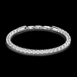 Bracciale Zancan morbido in argento a sfere.