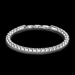 Bracciale Zancan morbido in argento a sfere.