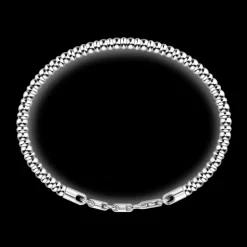 Bracciale Zancan morbido in argento a sfere.