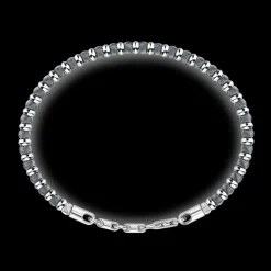Bracciale Zancan morbido in argento a sfere.