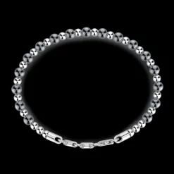 Bracciale Zancan morbido in argento a sfere.