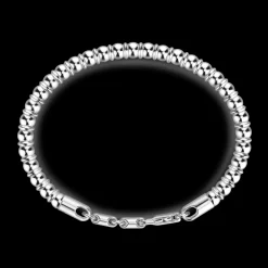 Bracciale Zancan morbido in argento a sfere.