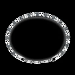 Bracciale Zancan morbido in argento a sfere.