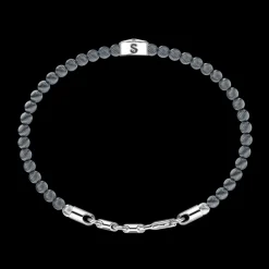 Bracciale Zancan morbido con sfere in argento e rosa dei venti.