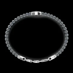 Bracciale Zancan morbido con sfere in argento e croce greca.