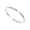 Bracciale Zancan rigido in acciaio lucido e satinato.