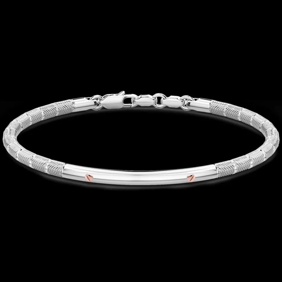 Bracciale Zancan semirigido in argento.