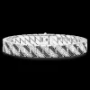 Bracciale Zancan solo maglia in argento con pietre.