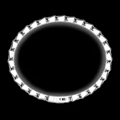 Bracciale Zancan solo maglia in argento con pietre.