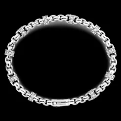 Bracciale Zancan solo maglia con pietre naturali.